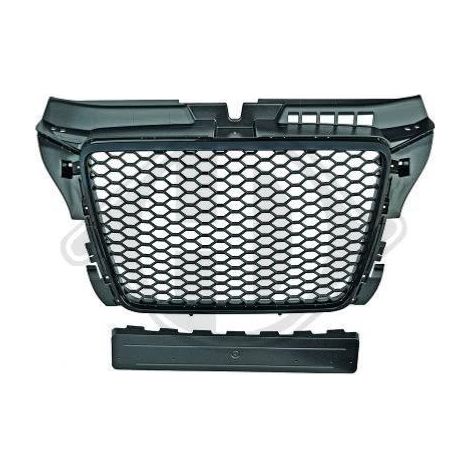 Grille de Calandre ABS Audi A3 8P 2008 a 2012 Noir Matt Singleframe-33999917