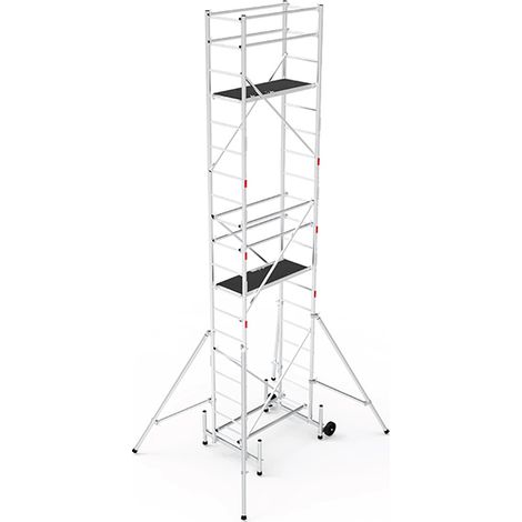 Trabattello 2 Piani - Alt. piattaforma 3.97m - Alt. max. lavoro 5.97m - DA413-TH