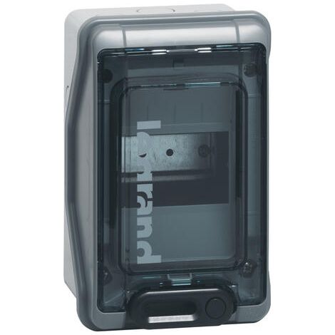 Legrand 001904 - Quadro elettrico plesso stagno 4 Moduli con estremità perforata. diretto - IP 65 - IK 09 - Grigio