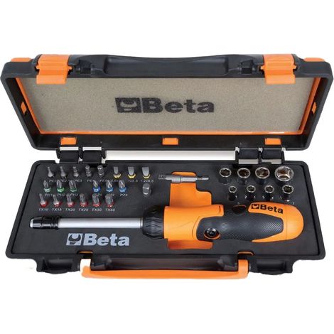 Juego de herramientas Beta 860c38p 38 piezas maletín metálico llaves