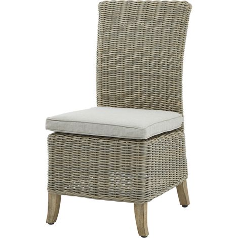 Capri Collection Outdoor Dining Chair - Fabric/Metal/Synthetic Fibers - L60 x W48 x H103 cm - Beige