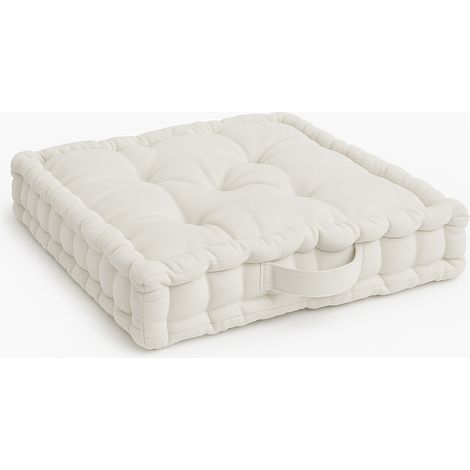 Coussin de sol Coussin d'assise Mila, 50x50cm, naturel