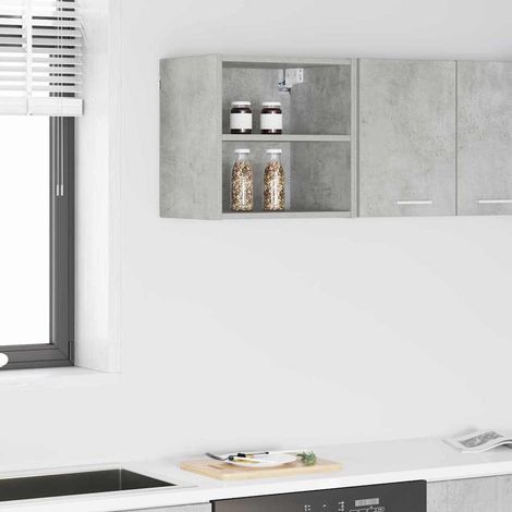 Hängeschrank Beton Grau 40 x 29,5 x 40 cm Holzwerkstoff