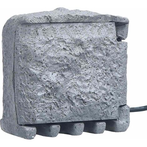 Maison Exclusive - Presa da Esterno 2 Spine con Timer in Poliresina Grigia (1/5)