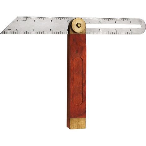 Equerres de Menuisier, Fausse Equerre de Menuisier à Coulisse, Équerre Angle Ajustable, Rapporteur D'angle Réglable, Équerre Multifonctionnelle en T, Équerres de Charpentier,Réglable E (1/5)
