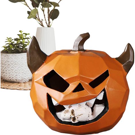 Statue Halloween - Ornements de Table Crâne - Ornement en (1/5)