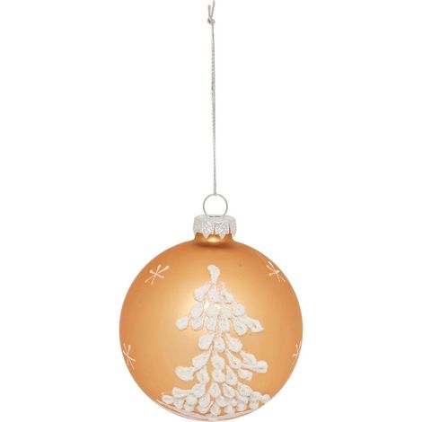 Vetro bdn 80mm abete bl oro - Feeric lights & christmas