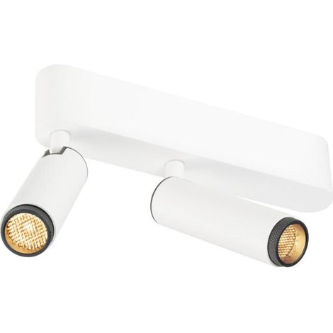 Plafonnier GRIP S double intérieur PHASE 2700 K 21 W 29° blanc / noir - SLV - 1009044