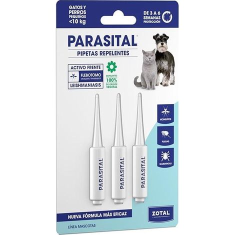Pipeta antiparasitaria para pequeños perros y gatos 1.25ml
