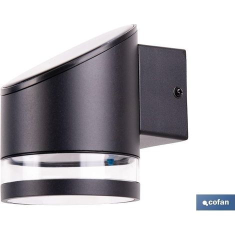 Aplique LED solar negro con sensor 3,7 V 1,2 Ah IP65 (1/5)