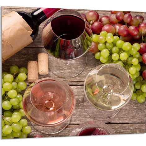 PANEL DE VIDRIO PARA COCINA 65x60 Vino (1/5)