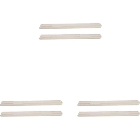 Lot de 3 boîtes de rangement - Glissières autocollantes - Glissières de tiroir à fermeture - Montage latéral avec extension complète - Coiffeuse télescopique - Blanc - Hanches (1/5)