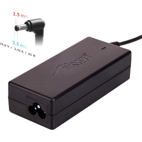 Akyga AK-ND-01 Laptop-Netzteil für Asus, HP, Toshiba, 19 V, 3,42 A, 65 W, 5,5 x 2,5 mm (1/5)