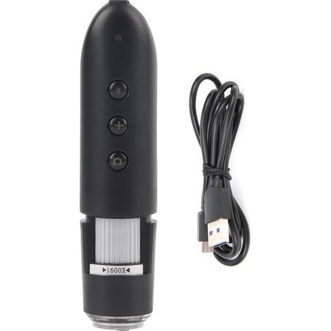 Microscope Numérique WiFi sans Fil, Caméra d'Inspection USB HD Portable avec Charge DC 5V 1600X (1/5)