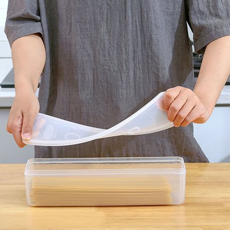 Luftdichte Aufbewahrungsbox für Nudeln BPA-freier, recycelbarer Kunststoff Stapelbarer, rechteckiger Behälter (30,5 cm) (1/5)
