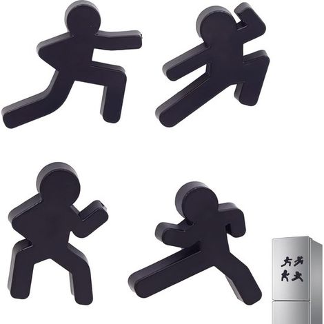 Set di 4 magneti da cucina Ninja, piccoli magneti da frigorifero con motivi ninja, per la casa, gli armadietti scolastici e le lavagne dell'ufficio, un regalo creativo. (1/4)