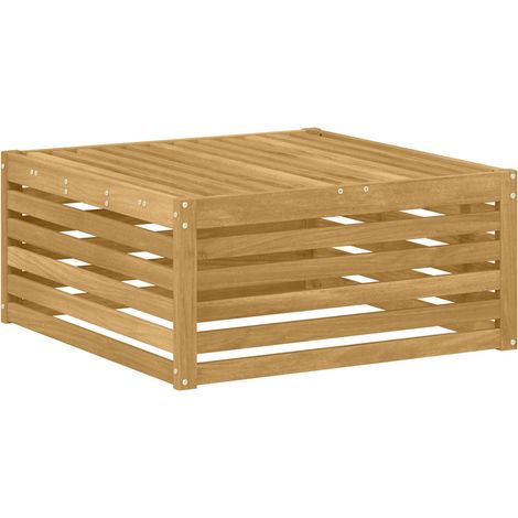 Maison Exclusive - Outdoor-Fußhocker Massivholz Akazie Weiß 79 x