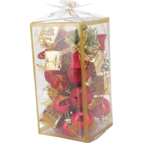 Set mit 32 Christbaumkugeln zum Aufhängen an der Tür, Innendekoration für Partys und Bastelprojekte (1/4)