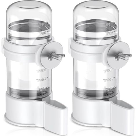 2 Pièces Distributeur Automatique d'eau pour Oiseaux, 140ml Oiseaux Buveur Automatique, Abreuvoir Auto matique pour Oiseaux pour perruches, Cockatiels, Hamster