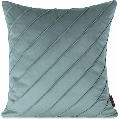 Funda de almohada NALA3 de 45x45 cm con rayas azules (1/3)