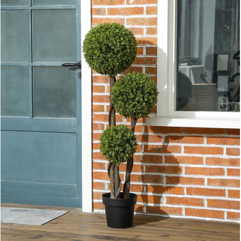 Plante artificielle buis 115 cm en pot, vert HAVRYA (1/5)