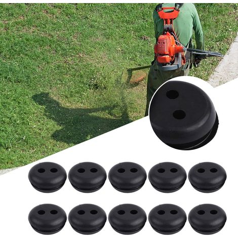Joint de tuyau d’essence bouchon 2 trous réservoir carburant, pour tondeuse coupe-bordure tronçonneuse, 10 pièces (1/5)