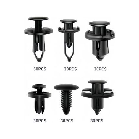200 Pièces Clips Voiture, Rivet Clip Plastique Voiture Réparationn Automobile, Rivets en Plastique Attaches, Rivet Clip Plastique Fixation Universel Auto Panneaux Garniture de Portière (1/5)