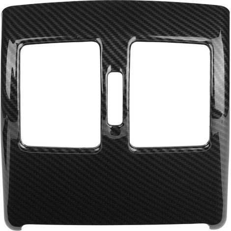 Baguette décorative de cadre de bouche d'aération arrière style fibre de carbone pour Mercedes Benz Classe C W204 2008-2013 (1/5)