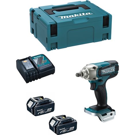 Llave de Impacto MAKITA DTW190RTJ (2 x 5,0 Ah + DC18RC + MAKPAC 2)