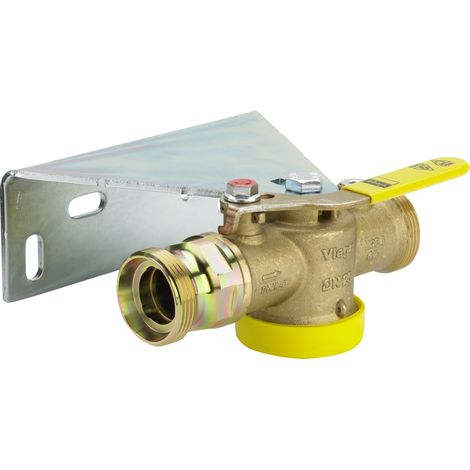 Vanne à bille pour compteur de gaz G2112.2 en laiton G1 3/8