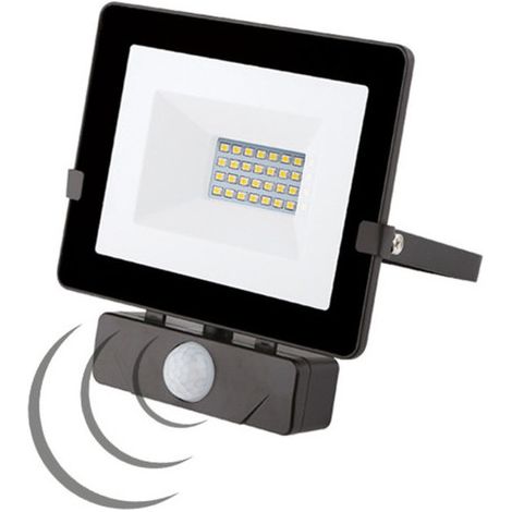 PROIETTORE LED C/SENSORE 20W 4000K NERO