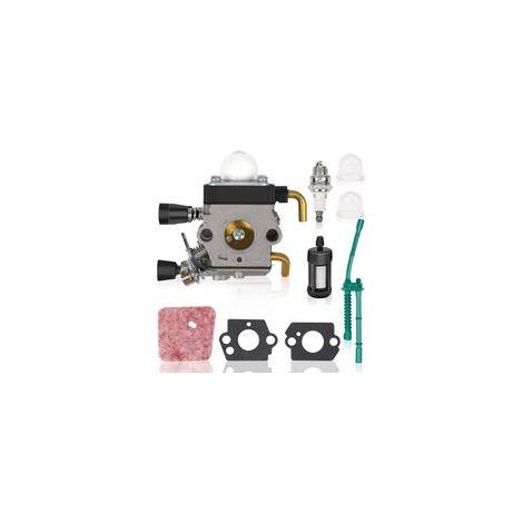 Kit de carburateur compatible STIHL FS55 FS55R FS55RC FS38 KM55 HL45 KM55R – Pièces moteur neuves – Remplacement efficace pour moteur