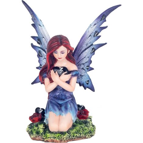 Signes Grimalt Figura De Hada Figuras Hada Corazon Partido Fantasia Gris 12x12x17cm 33663