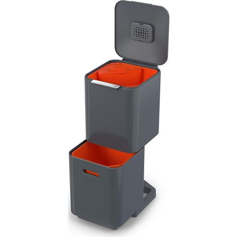 Joseph Joseph Totem Compact cubo de basura de cocina grafito 43L