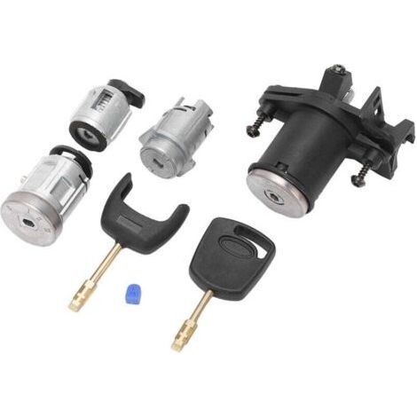 Ignition Starter Switch Door Lock Cylinder Assembly 2S61 A22050 BM Replacement for Ford Fiesta MK5 Fusion (1/4)