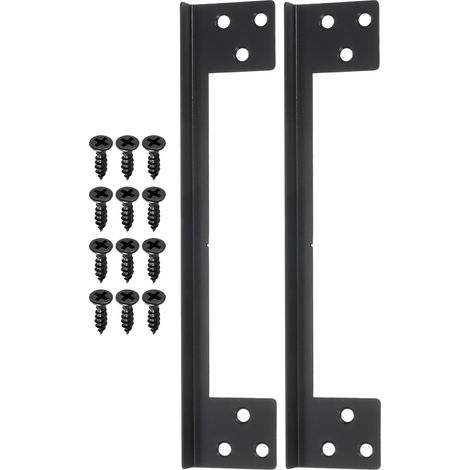2 Pcs 7 Pouces Cache-Serrure De Porte Noir (1/5)