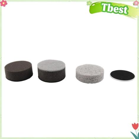 Tbest Tête d'épurateur à rotation électrique Tête de brosse droguerie main Fibres grossières, éponge, chiffon de nettoyage, base (1/5)