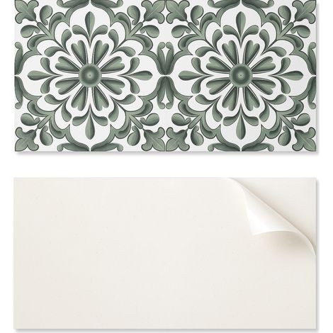 Decoraci贸n autoadhesiva con gr谩ficos para oficina o estudio, 100 x 50 cm, motivo vegetal en c铆rculo.