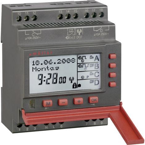 Müller SC 88.40 pro 230V 50-60Hz Hutschienen-Zeitschaltuhr digital 230 V/AC 2500 W