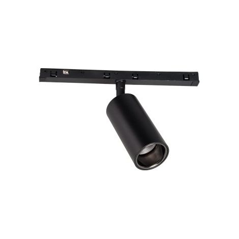 Faretto su binario 1 fase nero LED 5W 3000K Maxlight (1/2)