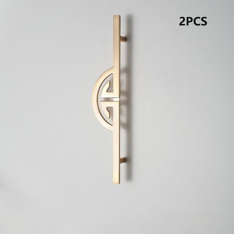 Poignées de portes de placard et boutons de meubles dorés — Poignées vintage de 160 mm pour meubles