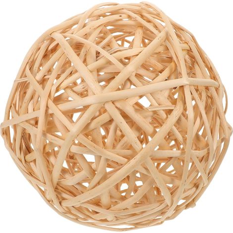 Boules décoratives en rotin tressé à la main , 20 cm , osier naturel pour décoration de table et un (1/5)