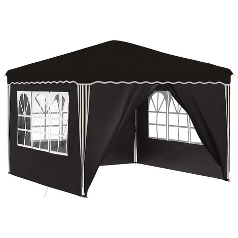 Maison Exclusive - Pop-up Partyzelt 288 x 288 x 245 cm Schwarz Ox (1/5)
