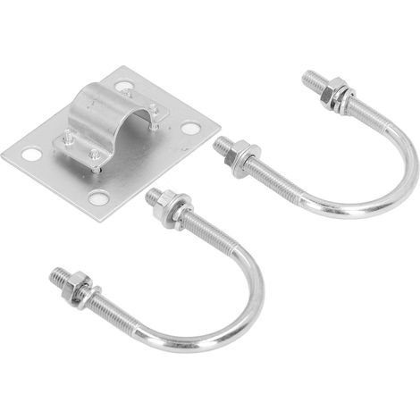 Befestigungswinkel aus Edelstahl in U-Form, Klemmset für Antenne und Möbel, Satz korrosionsbeständiger Hardwareteile. (1/5)