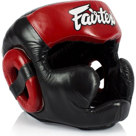 Casque de boxe Fairtex HG13 Noir/Rouge M (1/5)