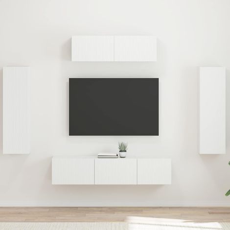 TV Cabinet 5 pcs White vidaXL (1/5)