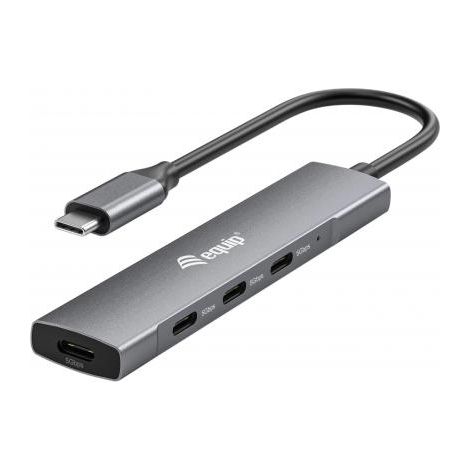 Equip 128963 hub di interfaccia USB 3.2 Gen 1 (3.1 Gen 1) Type-C 5000 Mbit/s Nero, Argento (1/4)