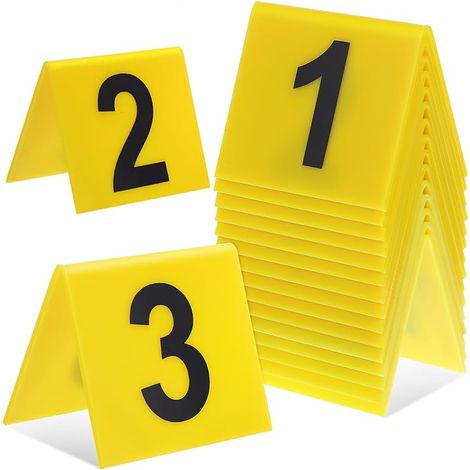 10 Pièces Marqueur De Preuve Jeu, Accessoires De Scène De Crime, Marqueurs De Preuves De Scène De Crime, Marqueurs De Preuve, Marquage Au Sol, pour Restaurant, Soirées à Thème, Décor De Scène (1/5)