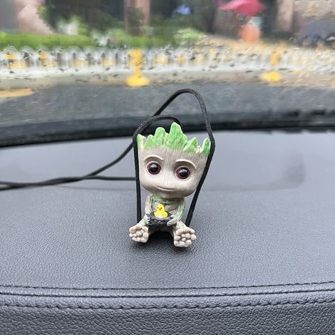 Accessoires pour remorque de voiture, rétroviseurs de remorque en forme de petit arbre souriant qui se balance, longueur réglable (1/5)