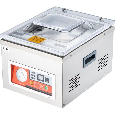 Machine d'emballage sous vide à chambre 260W Scellage 260mm Acier inoxydable DZ-260A-V2 (1/5)